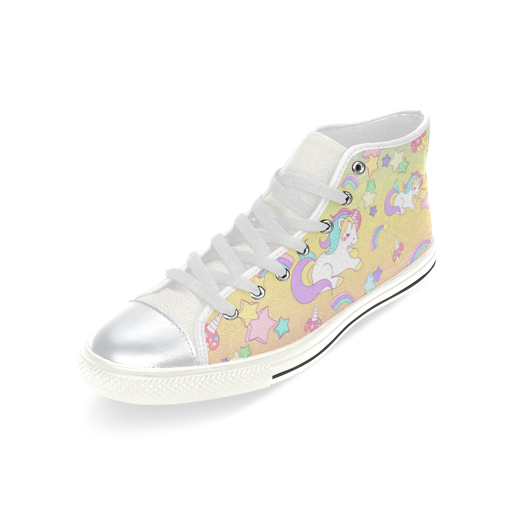 We love Unicorns High Top Canvas Shoes for Kid (Model 017)