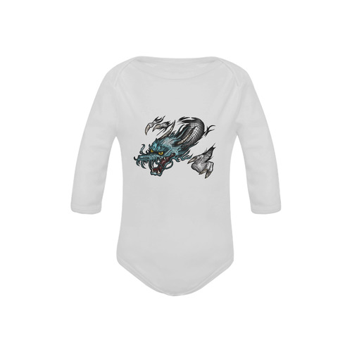 Dragon Soar Baby Powder Organic Long Sleeve One Piece (Model T27)