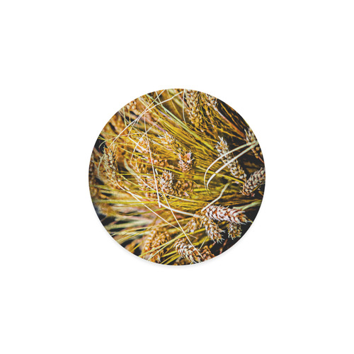 Grain Wheat wheatear Autumn Harvest Thanksgiving Round Coaster