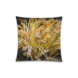 Grain Wheat wheatear Autumn Harvest Thanksgiving Custom Zippered Pillow Case 20"x20"(One Side)