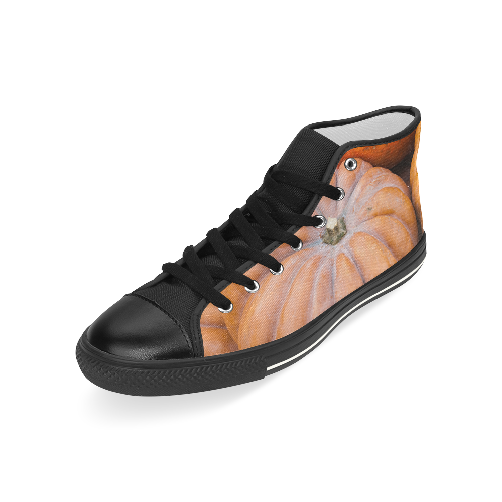 Pumpkin Halloween Thanksgiving Crop Holiday Cool Men’s Classic High Top Canvas Shoes (Model 017)