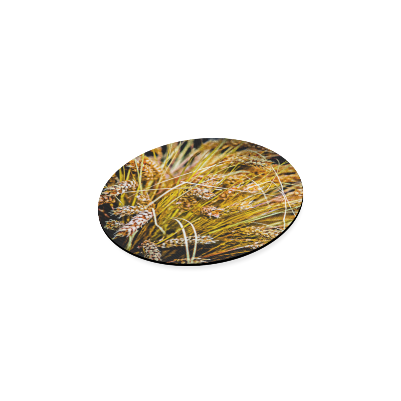 Grain Wheat wheatear Autumn Harvest Thanksgiving Round Coaster