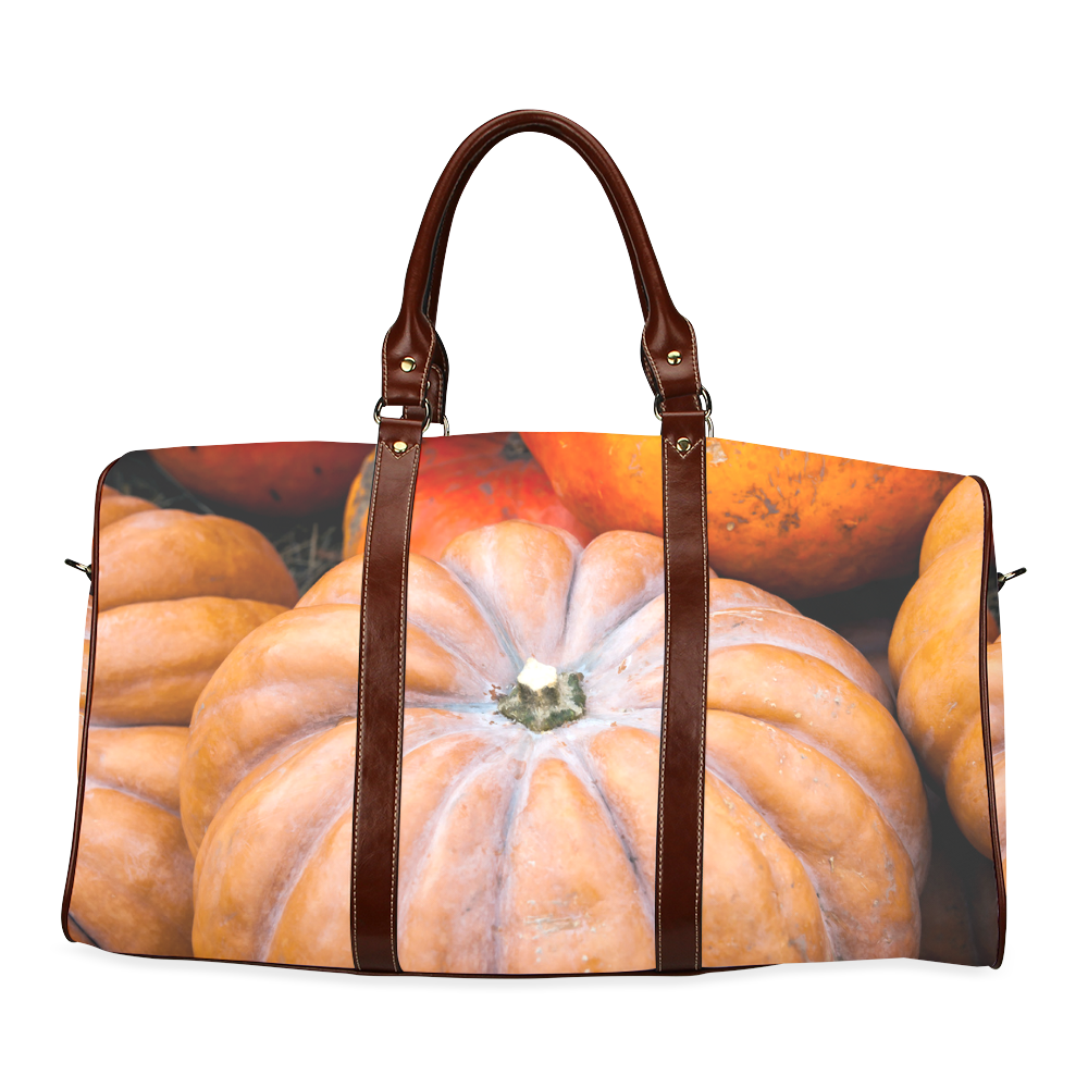 Pumpkin Halloween Thanksgiving Crop Holiday Fall Waterproof Travel Bag/Small (Model 1639)