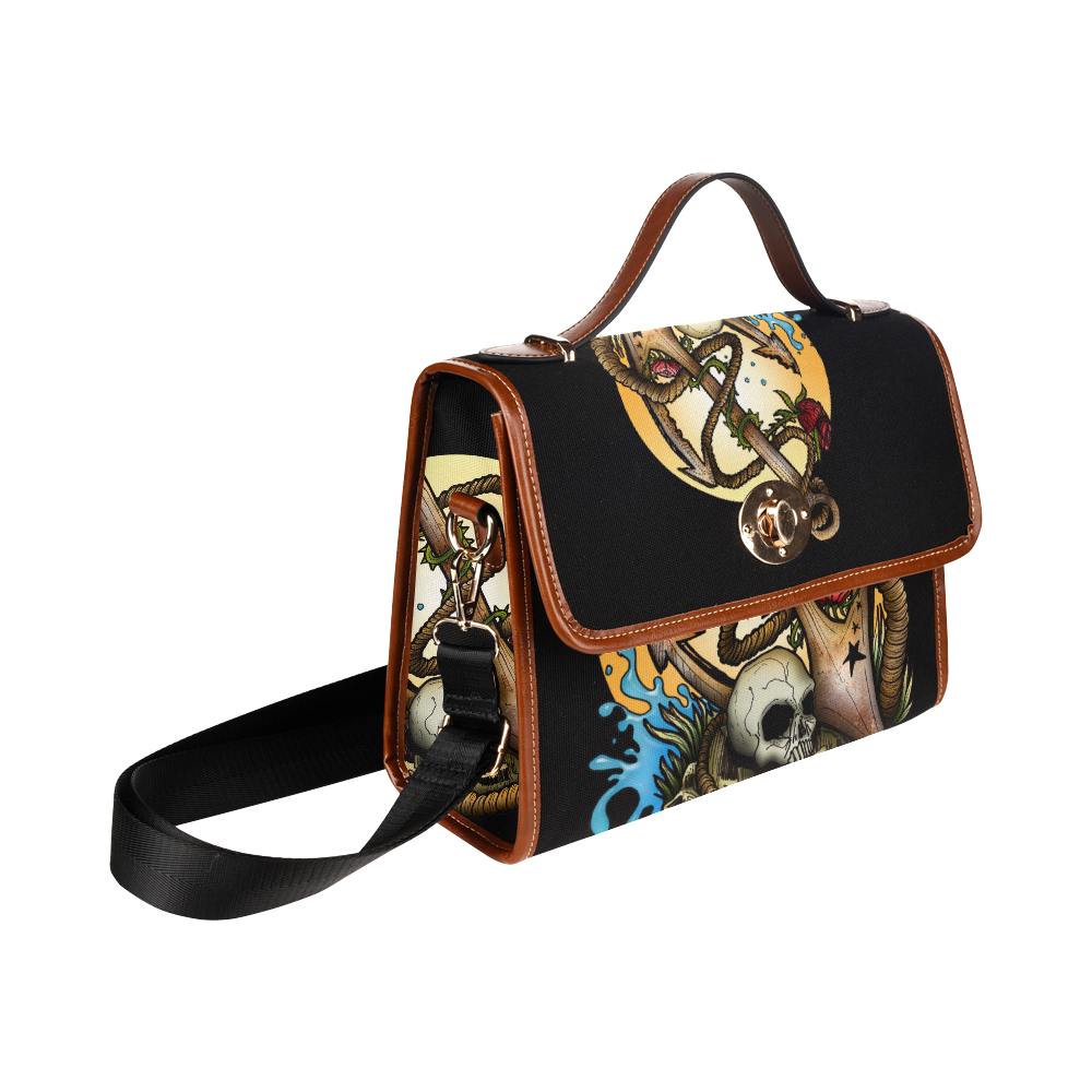 Anchored Waterproof Canvas Bag/All Over Print (Model 1641)