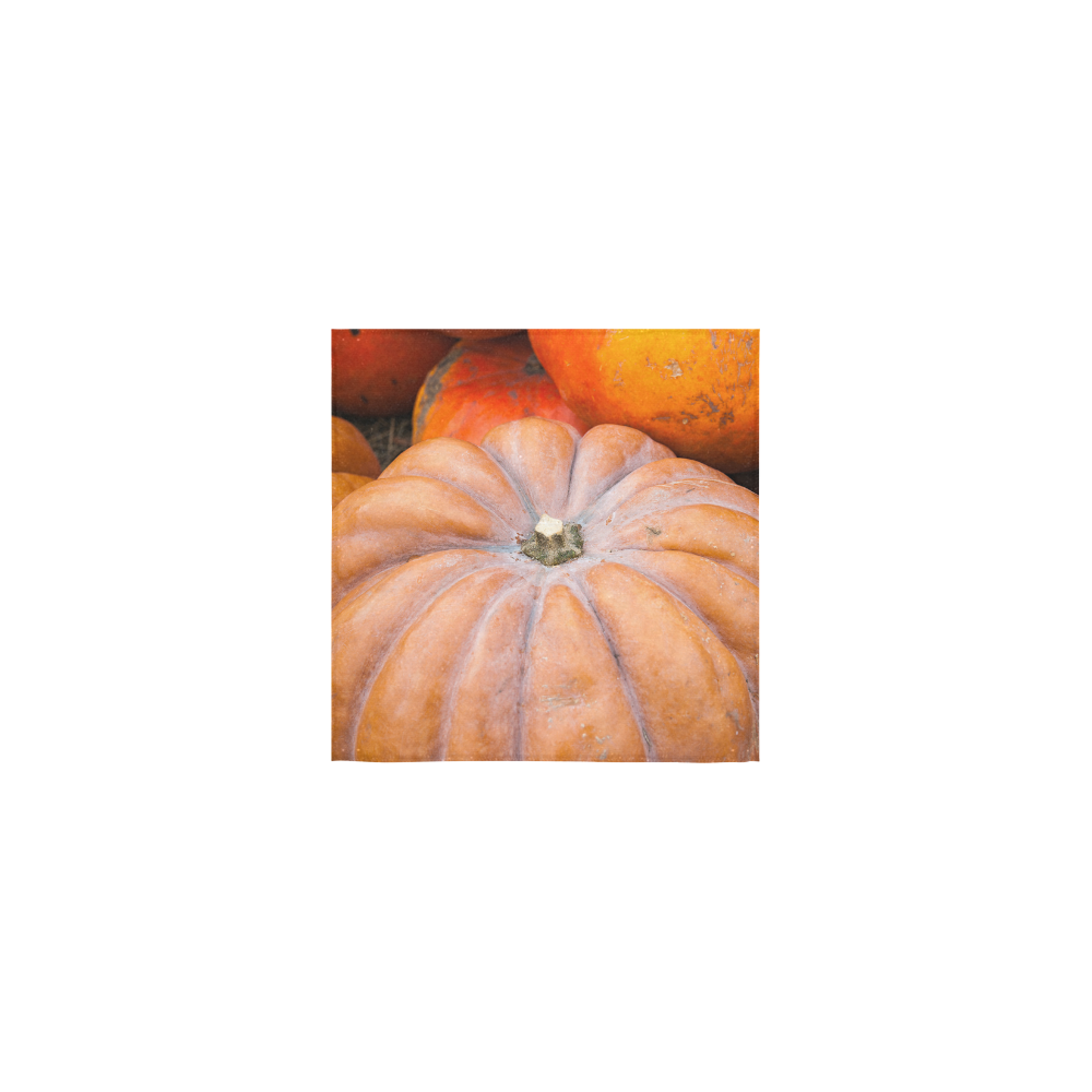 Pumpkin Halloween Thanksgiving Crop Holiday Cool Square Towel 13“x13”