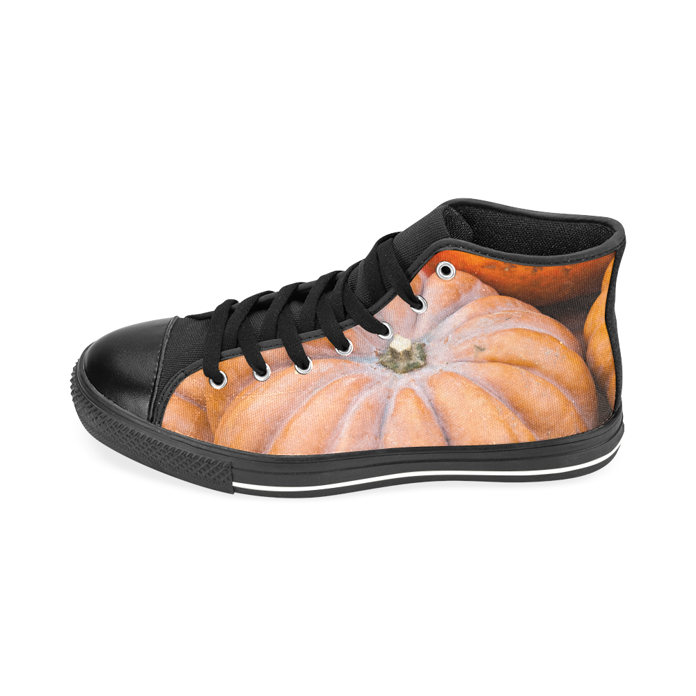 Pumpkin Halloween Thanksgiving Crop Holiday Cool Men’s Classic High Top Canvas Shoes /Large Size (Model 017)