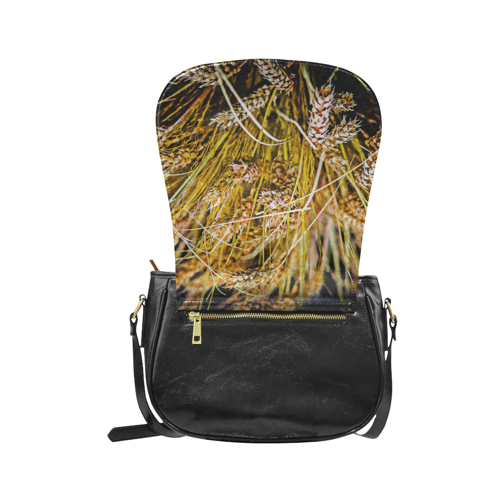 Grain Wheat wheatear Autumn Harvest Thanksgiving Classic Saddle Bag/Small (Model 1648)