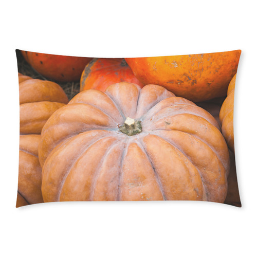 Pumpkin Halloween Thanksgiving Crop Holiday Cool Custom Rectangle Pillow Case 20x30 (One Side)