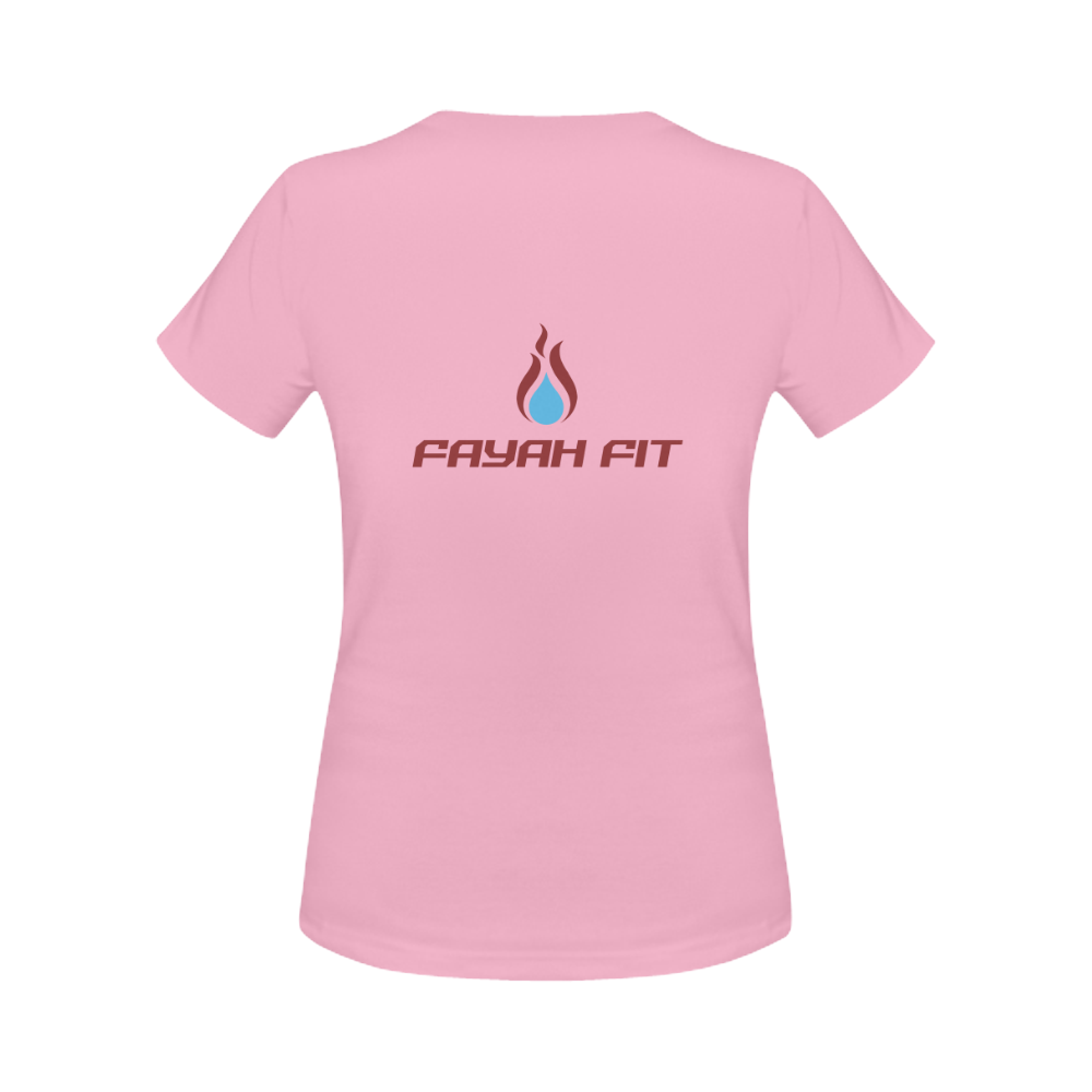 Fayah Fit ladies respeck tee pink Women's Classic T-Shirt (Model T17）