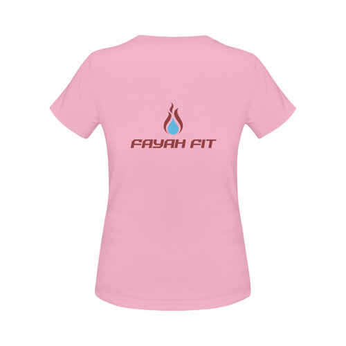 Fayah Fit ladies respeck tee pink Women's Classic T-Shirt (Model T17）