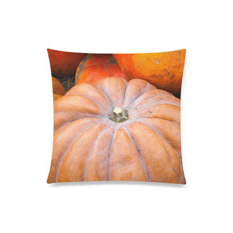 Pumpkin Halloween Thanksgiving Crop Holiday Cool Custom Zippered Pillow Case 20"x20"(Twin Sides)