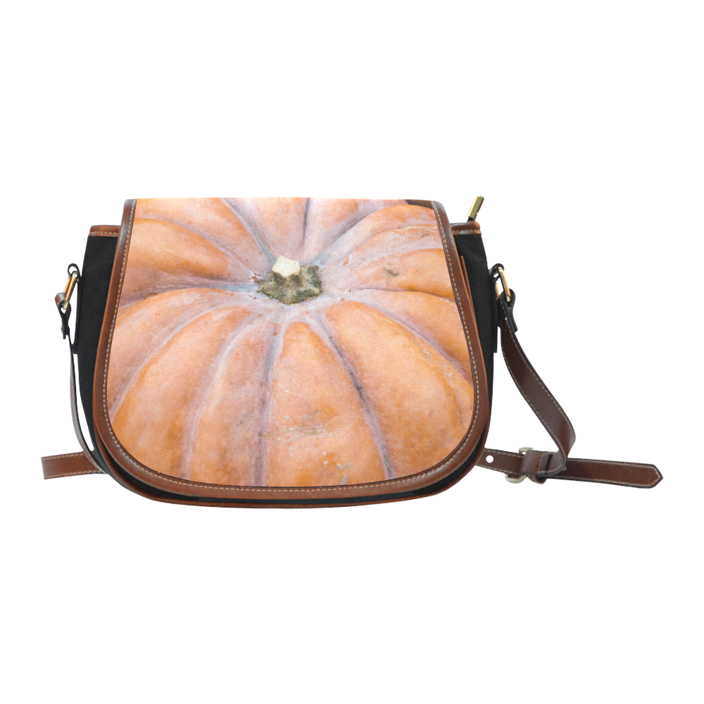 Pumpkin Halloween Thanksgiving Crop Holiday Cool Saddle Bag/Small (Model 1649)(Flap Customization)