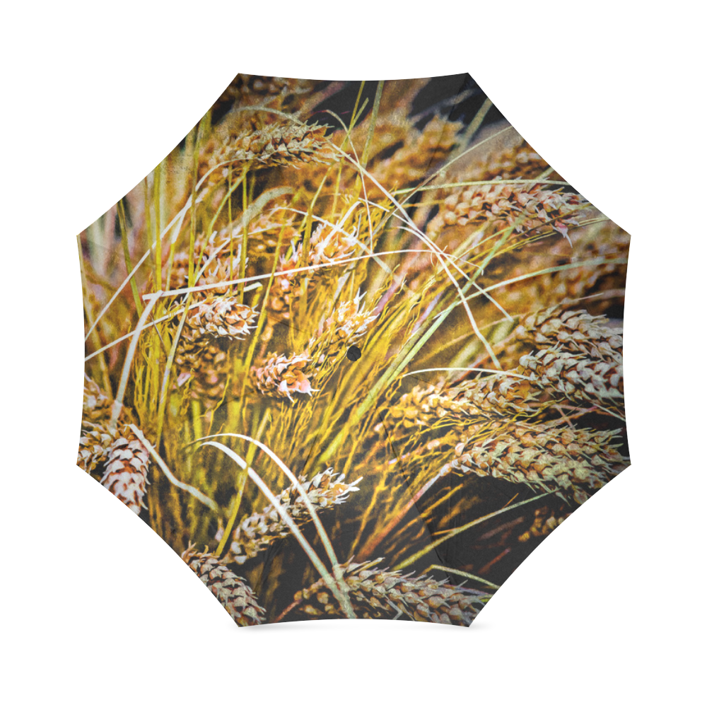 Grain Wheat wheatear Autumn Crop Thanksgiving Foldable Umbrella (Model U01)