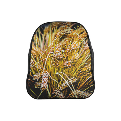 Grain Wheat wheatear Autumn Harvest Thanksgiving School Backpack (Model 1601)(Small)