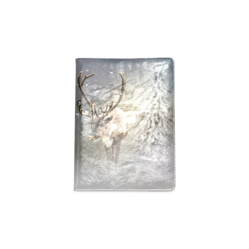 Santa Claus Reindeer in the snow Custom NoteBook B5