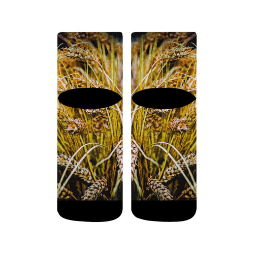 Grain Wheat wheatear Autumn Harvest Thanksgiving Quarter Socks