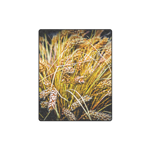 Grain Wheat wheatear Autumn Crop Thanksgiving Blanket 40"x50"