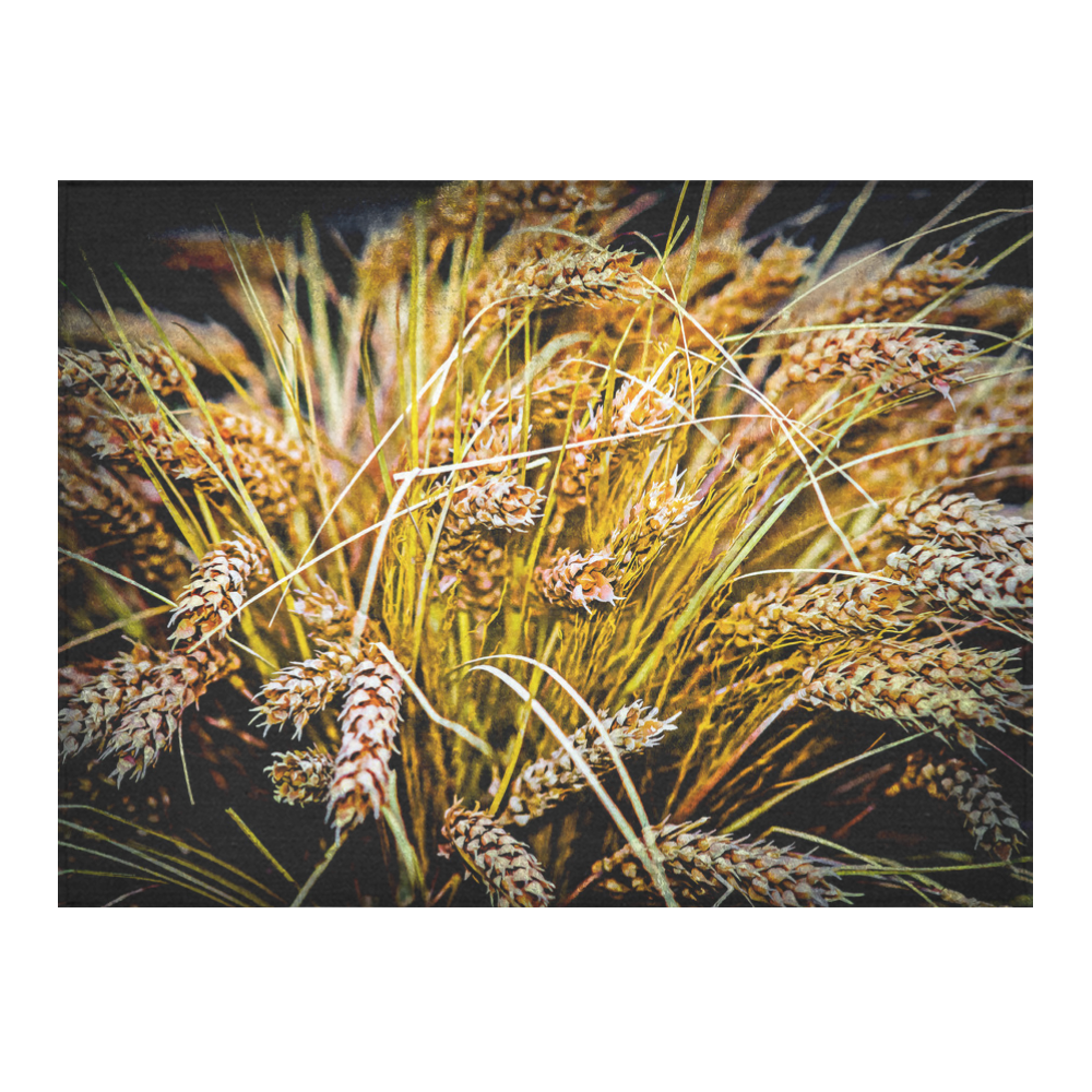 Grain Wheat wheatear Autumn Crop Thanksgiving Cotton Linen Tablecloth 52"x 70"