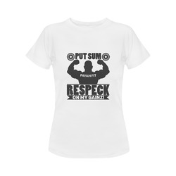 Fayah Fit ladies respeck tee white Women's Classic T-Shirt (Model T17）