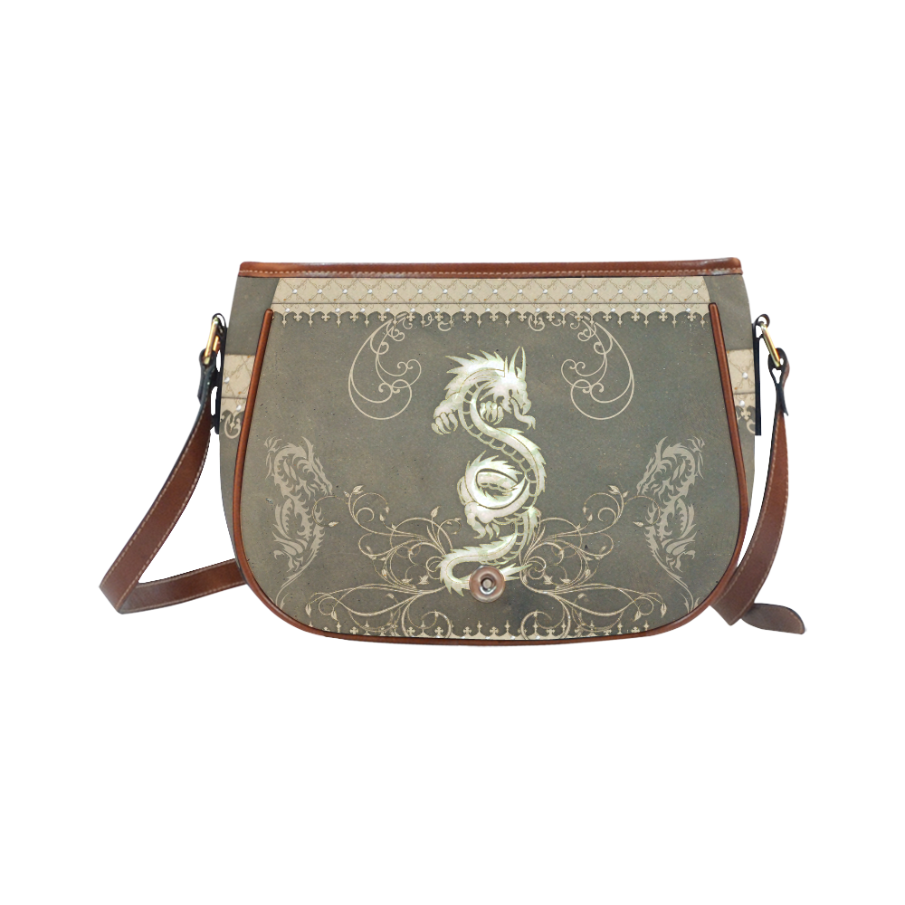 Chinese dragon Saddle Bag/Small (Model 1649) Full Customization