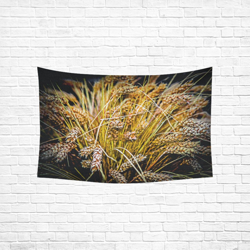 Grain Wheat wheatear Autumn Crop Thanksgiving Cotton Linen Wall Tapestry 60"x 40"