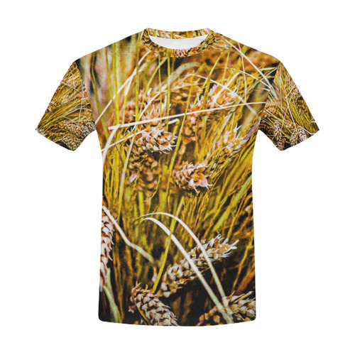 Grain Wheat wheatear Autumn Crop Thanksgiving All Over Print T-Shirt for Men (USA Size) (Model T40)