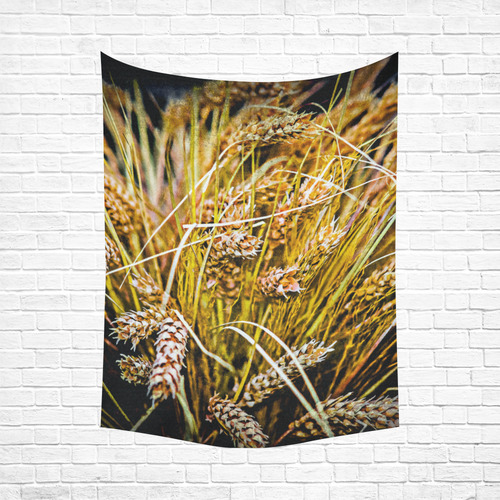 Grain Wheat wheatear Autumn Harvest Thanksgiving Cotton Linen Wall Tapestry 60"x 80"