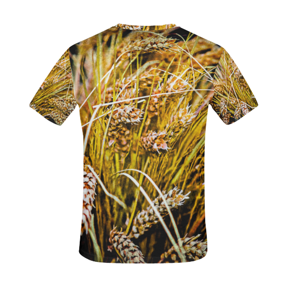 Grain Wheat wheatear Autumn Crop Thanksgiving All Over Print T-Shirt for Men (USA Size) (Model T40)