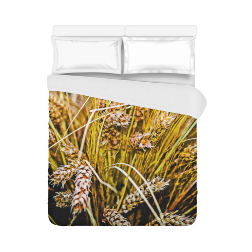 Grain Wheat wheatear Autumn Harvest Thanksgiving Duvet Cover 86"x70" ( All-over-print)