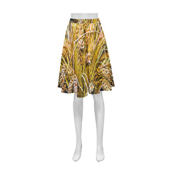 Grain Wheat wheatear Autumn Crop Thanksgiving Athena Women's Short Skirt (Model D15)