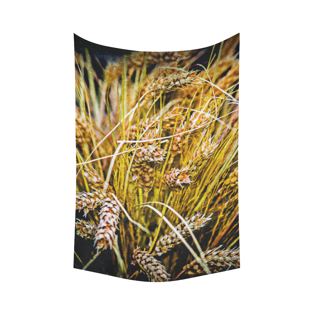 Grain Wheat wheatear Autumn Harvest Thanksgiving Cotton Linen Wall Tapestry 60"x 90"