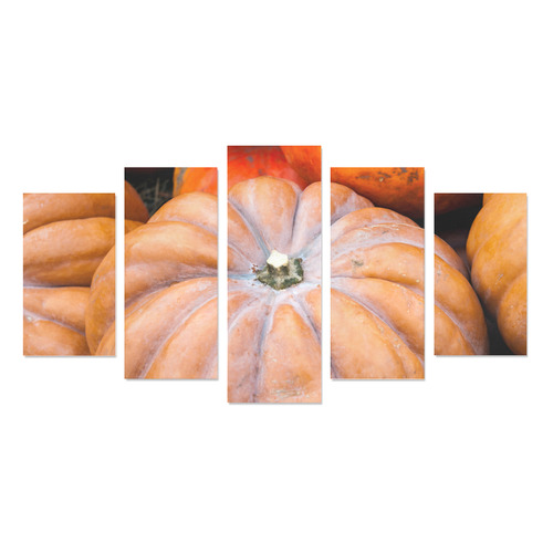 Pumpkin Halloween Thanksgiving Crop Holiday Fall Canvas Print Sets A (No Frame)