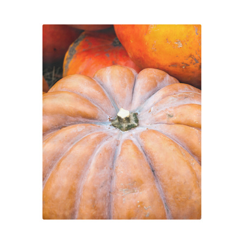 Pumpkin Halloween Thanksgiving Crop Holiday Fall Duvet Cover 86"x70" ( All-over-print)