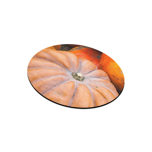 Pumpkin Halloween Thanksgiving Crop Holiday Cool Round Mousepad