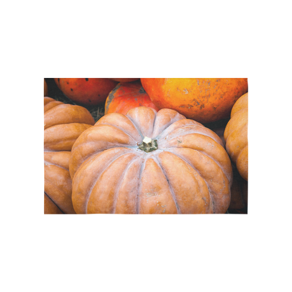 Pumpkin Halloween Thanksgiving Crop Holiday Fall Cotton Linen Wall Tapestry 60"x 40"