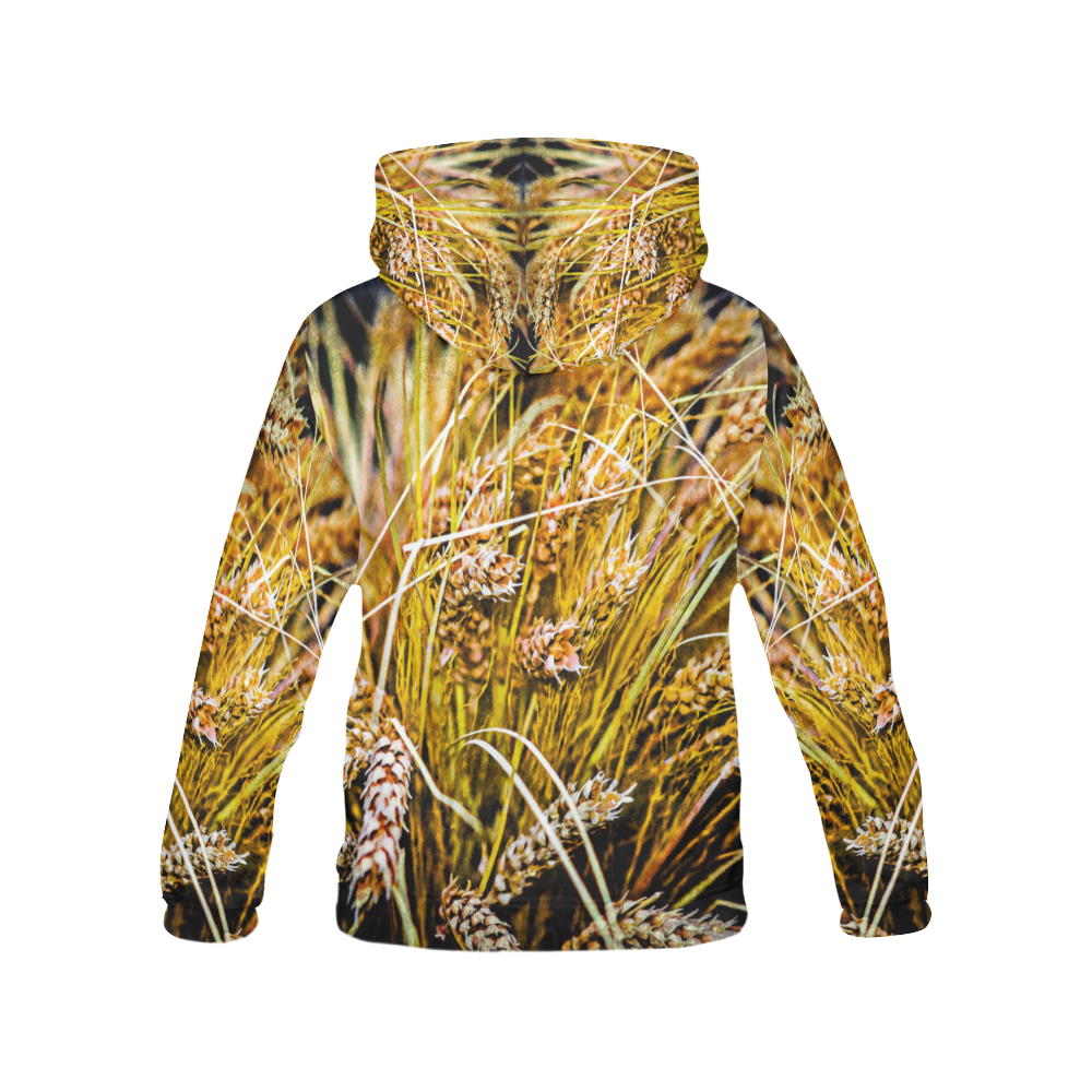 Grain Wheat wheatear Autumn Crop Thanksgiving All Over Print Hoodie for Men (USA Size) (Model H13)