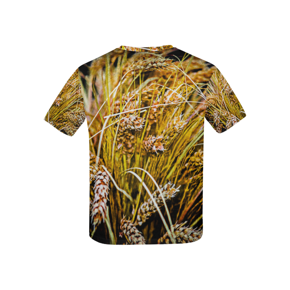 Grain Wheat wheatear Autumn Crop Thanksgiving Kids' All Over Print T-shirt (USA Size) (Model T40)