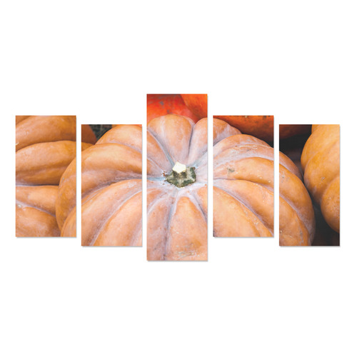 Pumpkin Halloween Thanksgiving Crop Holiday Fall Canvas Print Sets E (No Frame)