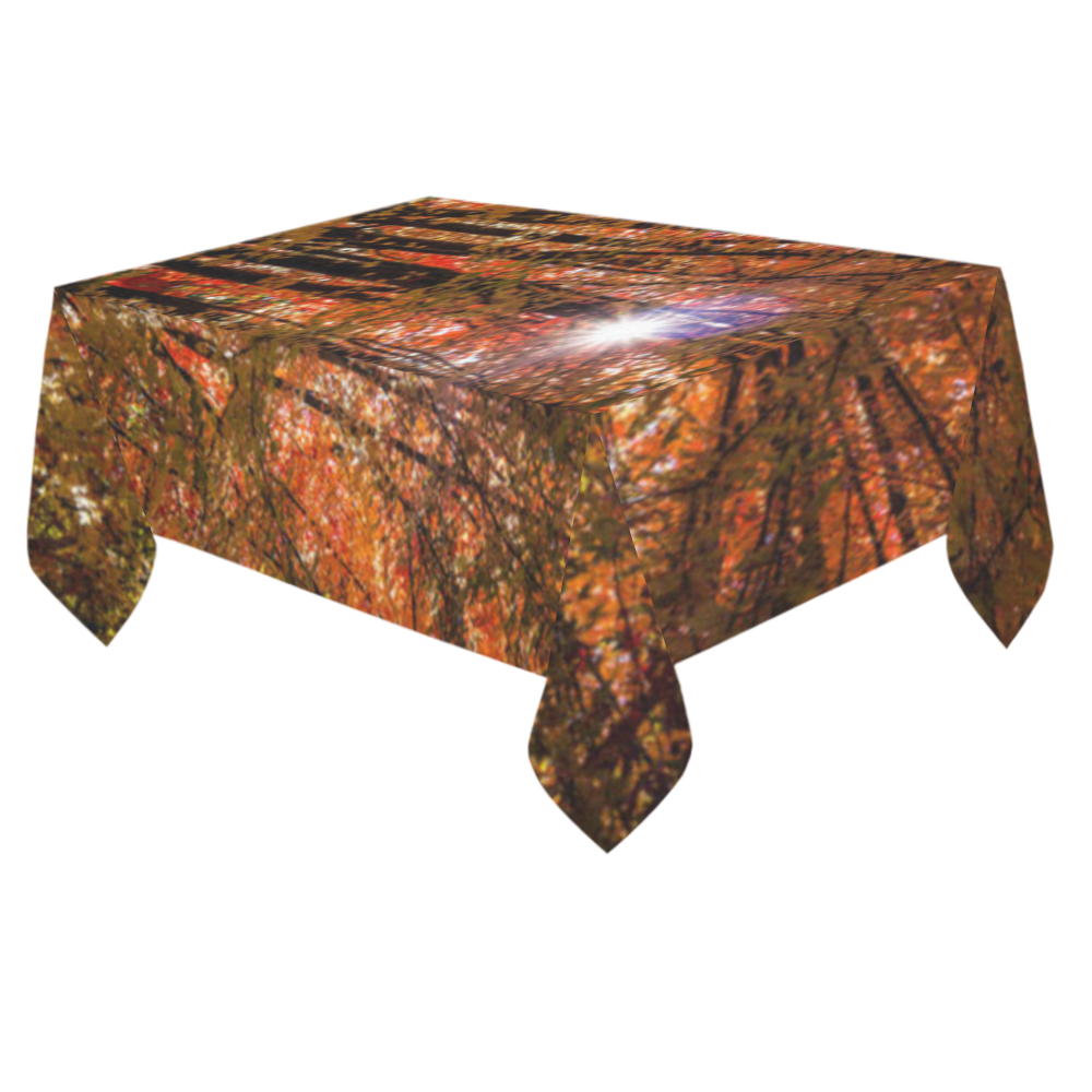 Sun Through The Trees - Table Cloth Cotton Linen Tablecloth 60"x 84"