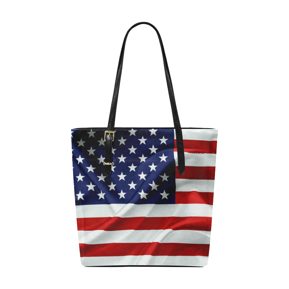 America Flag Banner Patriot Stars Stripes Freedom Euramerican Tote Bag/Small (Model 1655)
