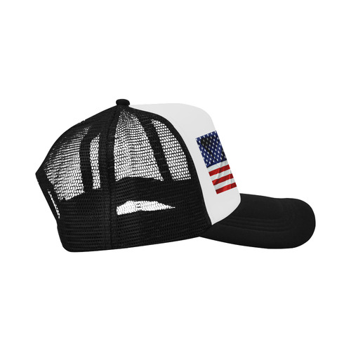 America Flag Banner Patriot Stars Stripes Freedom Trucker Hat