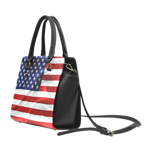 America Flag Banner Patriot Stars Stripes Freedom Classic Shoulder Handbag (Model 1653)
