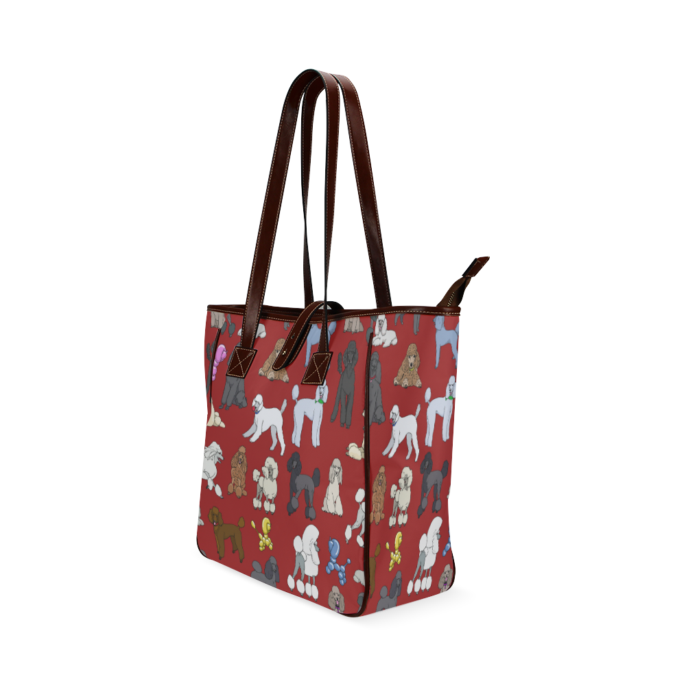 poodles red Classic Tote Bag (Model 1644)