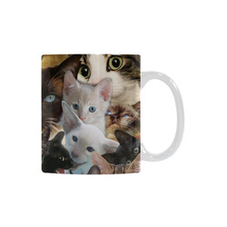 Crazy Kitten Show White Mug(11OZ)