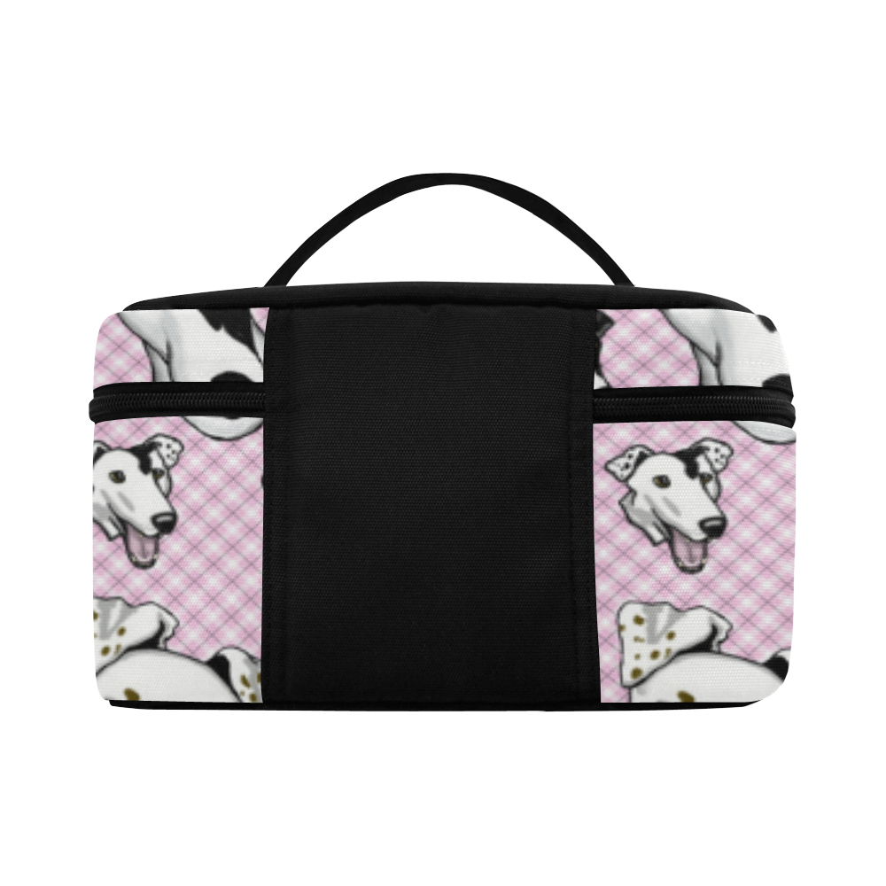 SFT -pink plaid Cosmetic Bag/Large (Model 1658)