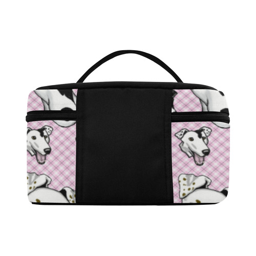 SFT -pink plaid Cosmetic Bag/Large (Model 1658)