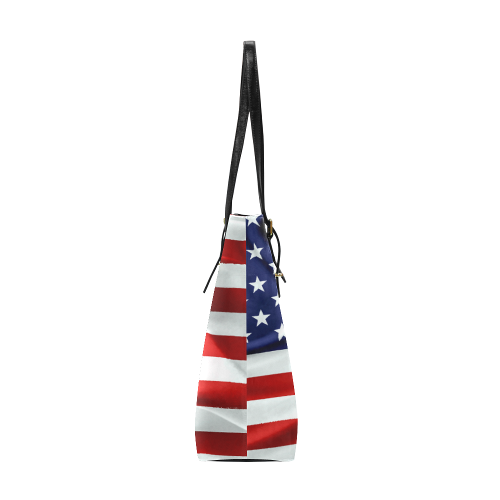 America Flag Banner Patriot Stars Stripes Freedom Euramerican Tote Bag/Small (Model 1655)