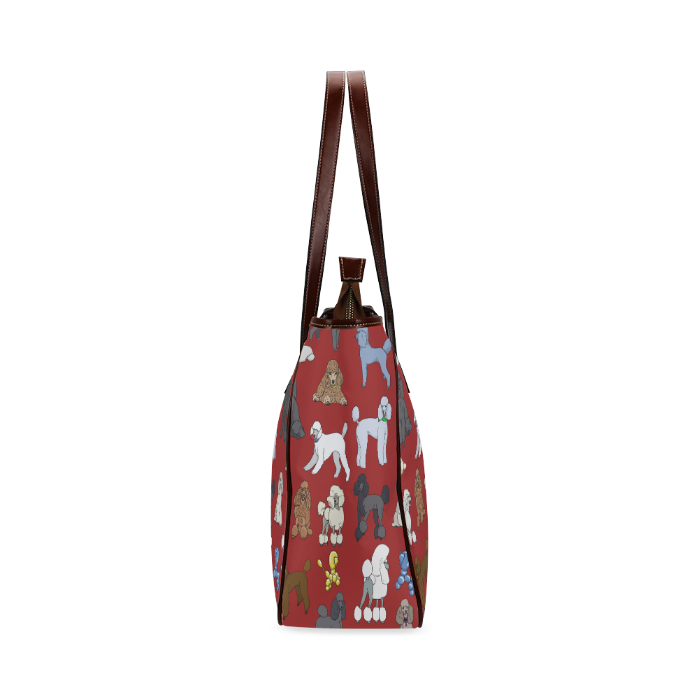 poodles red Classic Tote Bag (Model 1644)
