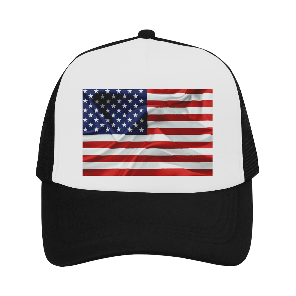 America Flag Banner Patriot Stars Stripes Freedom Trucker Hat | ID ...