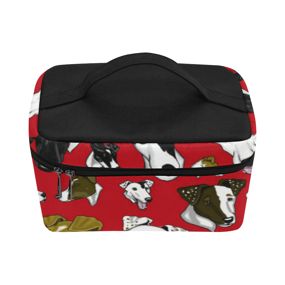 SFT - red Cosmetic Bag/Large (Model 1658)